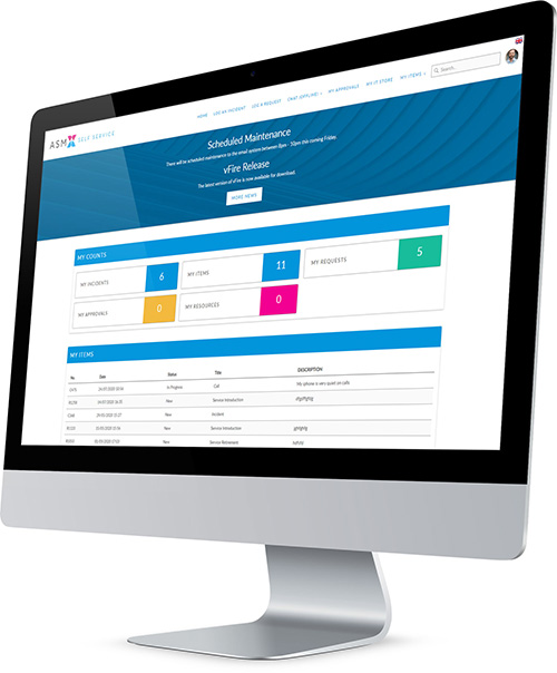 screenshot of Alemba Service Manager